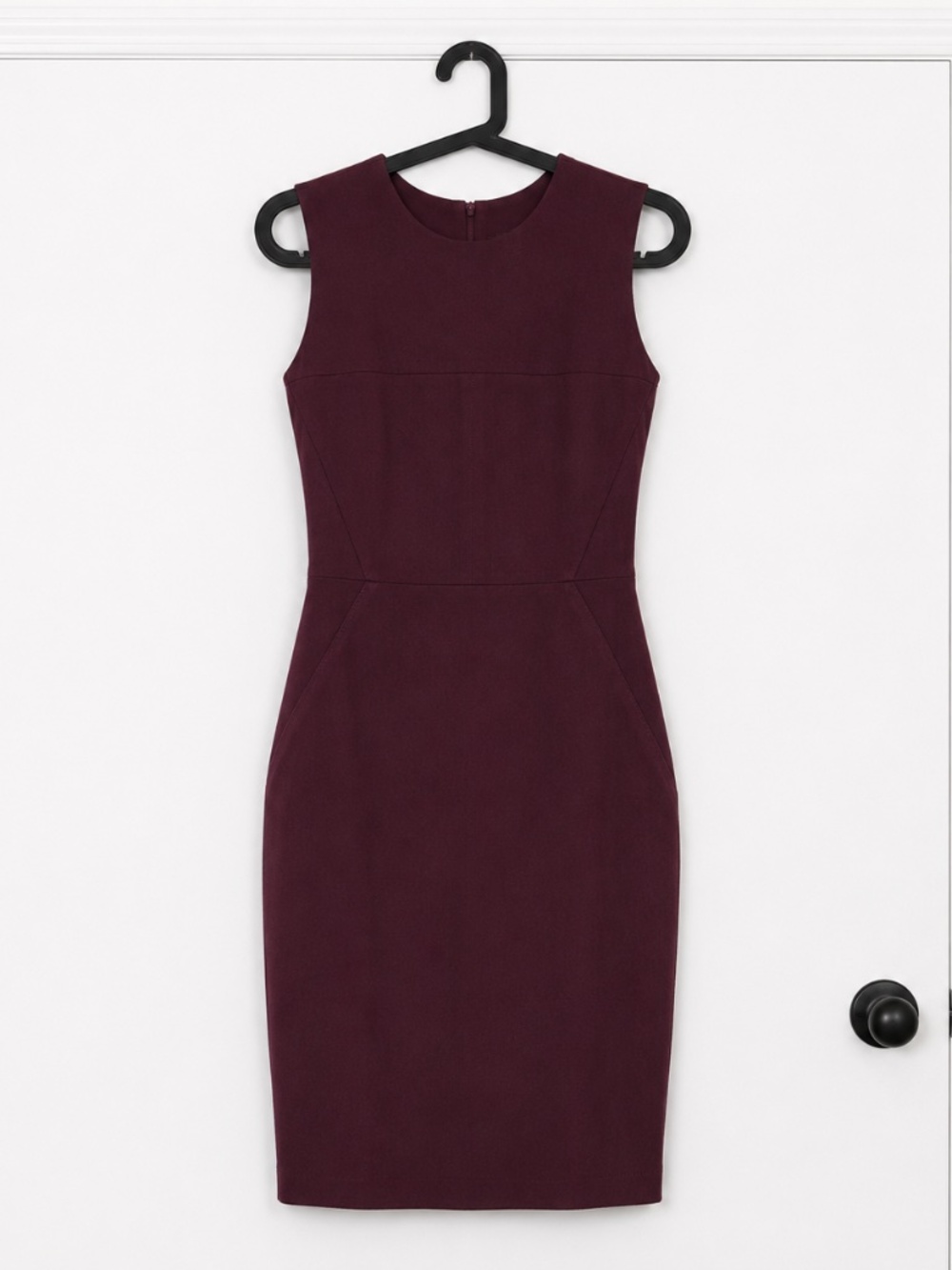Pull&Bear Open back Maroon Knee Slit Dress